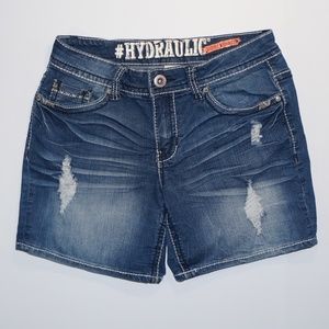 HYDRAULIC Sammie Boyfriend Shorts Distressed 3/4